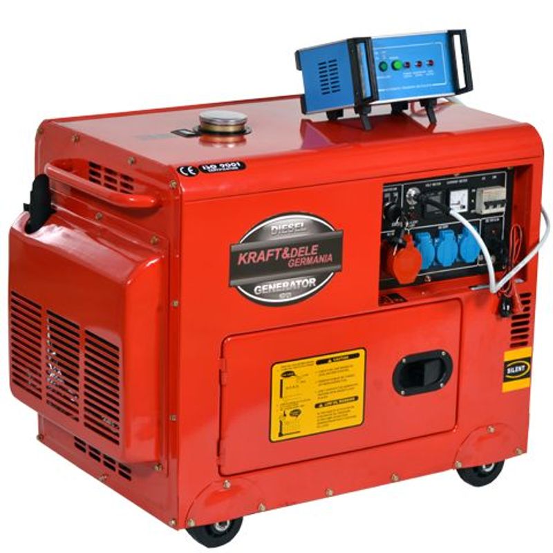 Casa si Gradina - Electrice - Generatoare electrice - Generator motorina cu ATS Kraft&Dele KD121, 7000W, 230/400V - Infinity.ro