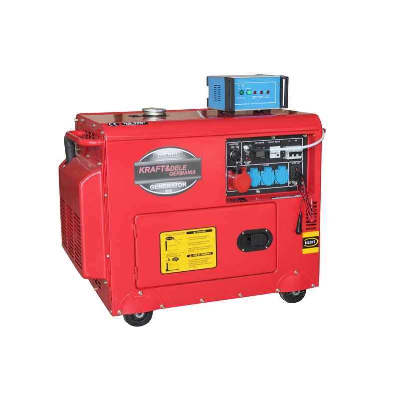 Casa si Gradina - Electrice - Generatoare electrice - Generator motorina cu ATS Kraft&Dele KD121, 7000W, 230/400V - Infinity.ro