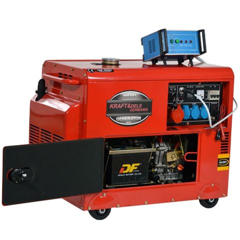 Casa si Gradina - Electrice - Generatoare electrice - Generator motorina cu ATS Kraft&Dele KD121, 7000W, 230/400V - Infinity.ro