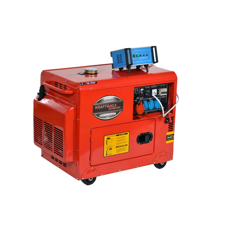 Casa si Gradina - Electrice - Generatoare electrice - Generator motorina cu ATS Kraft&Dele KD121, 7000W, 230/400V - Infinity.ro