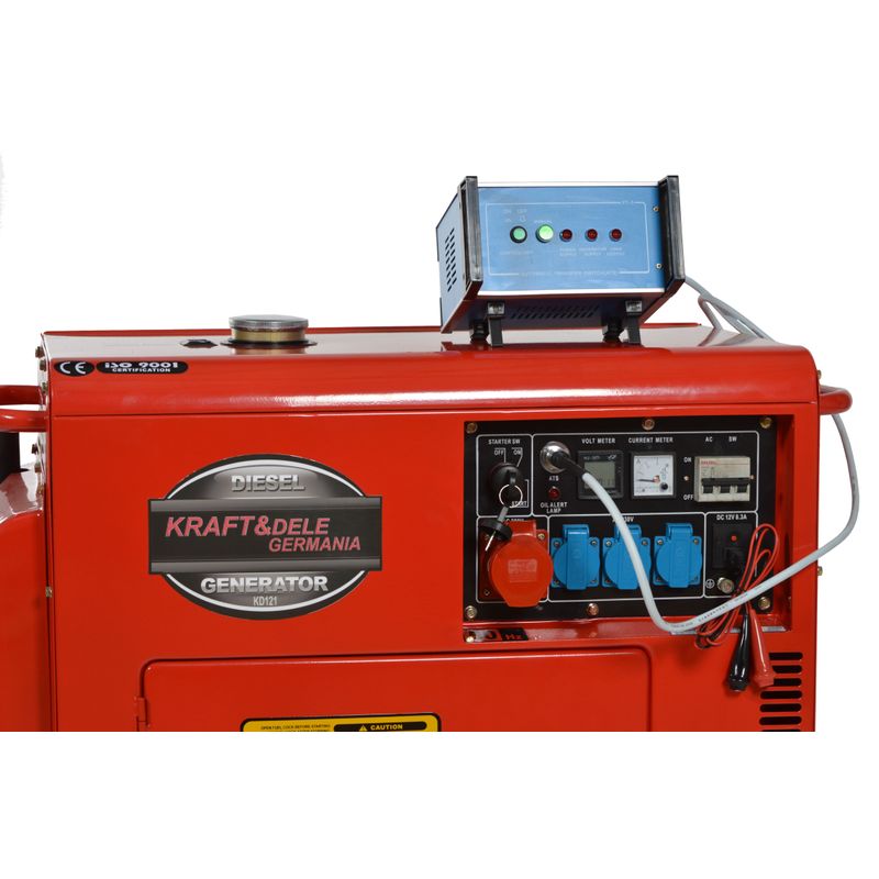 Casa si Gradina - Electrice - Generatoare electrice - Generator motorina cu ATS Kraft&Dele KD121, 7000W, 230/400V - Infinity.ro