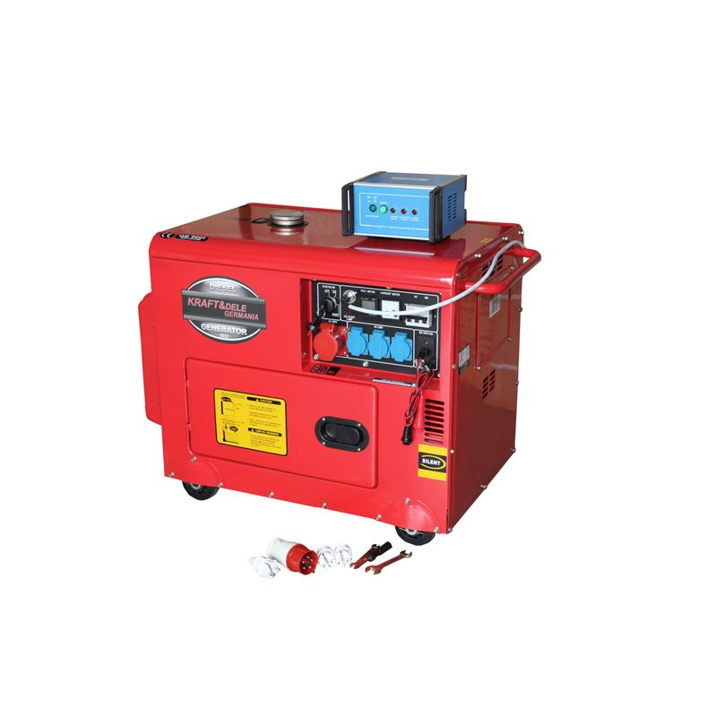 Casa si Gradina - Electrice - Generatoare electrice - Generator motorina cu ATS Kraft&Dele KD121, 7000W, 230/400V - Infinity.ro