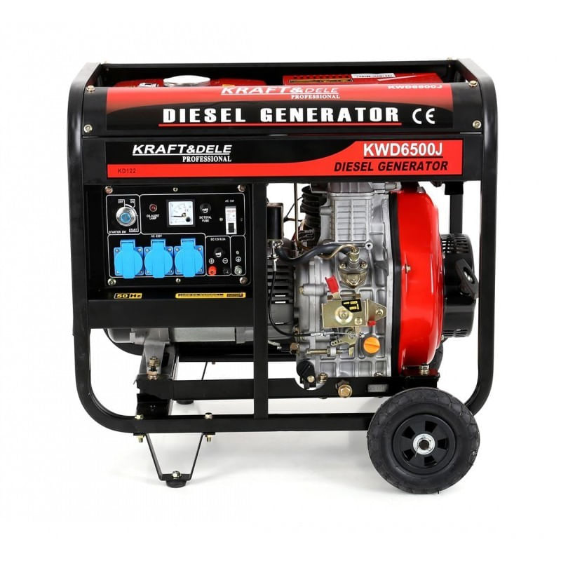 Casa si Gradina - Electrice - Generatoare electrice - Generator curent diesel, 6500W/ 230V, KD122, Kraft&Dele - Infinity.ro