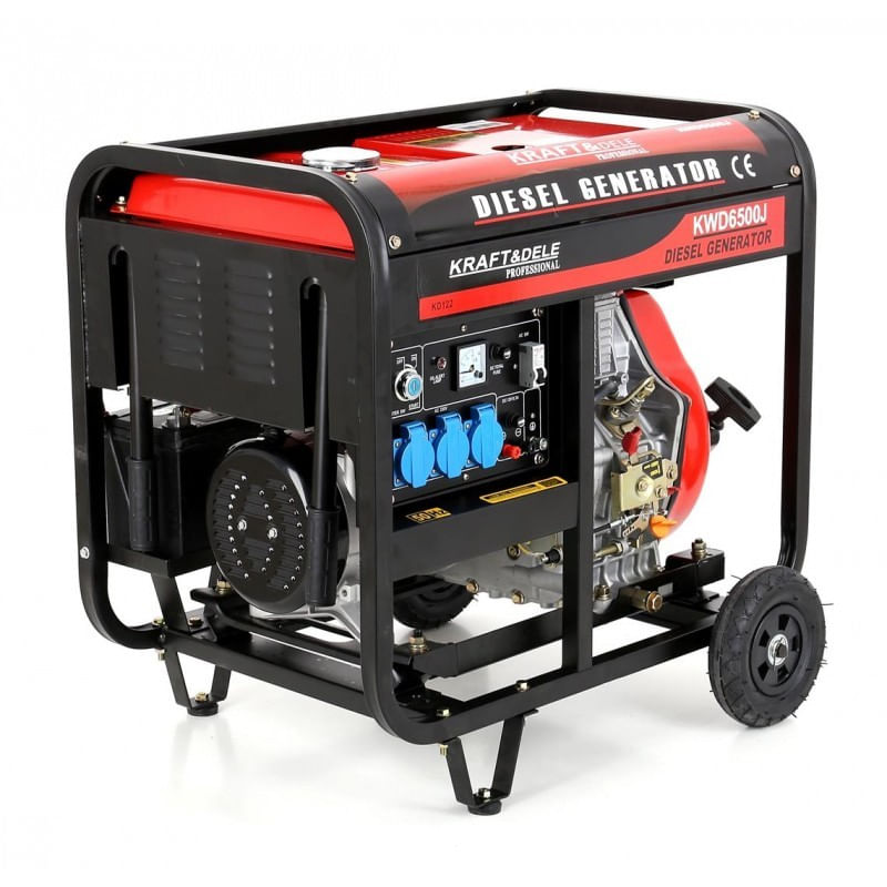 Casa si Gradina - Electrice - Generatoare electrice - Generator curent diesel, 6500W/ 230V, KD122, Kraft&Dele - Infinity.ro