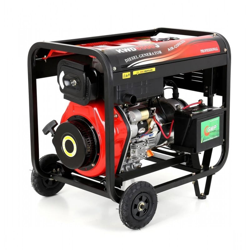 Casa si Gradina - Electrice - Generatoare electrice - Generator curent diesel, 6500W/ 230V, KD122, Kraft&Dele - Infinity.ro