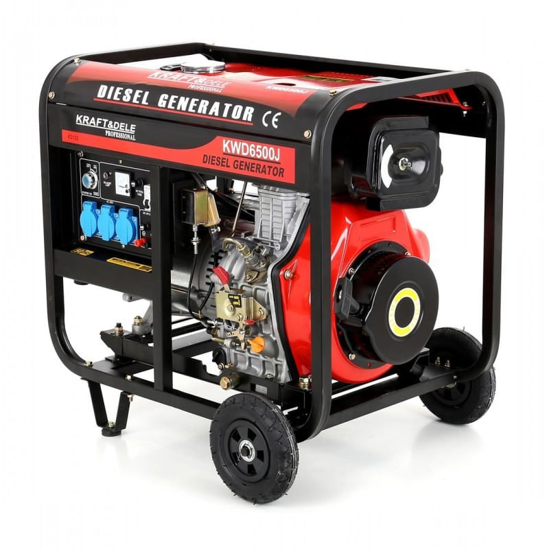 Casa si Gradina - Electrice - Generatoare electrice - Generator curent diesel, 6500W/ 230V, KD122, Kraft&Dele - Infinity.ro