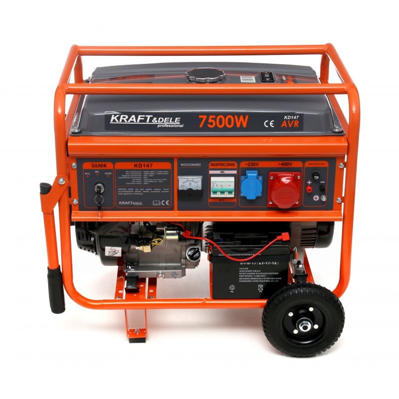 Casa si Gradina - Electrice - Generatoare electrice - Generator curent, Kraft&Dele, KD147, 7500W, 230/400V, benzina - Infinity.ro