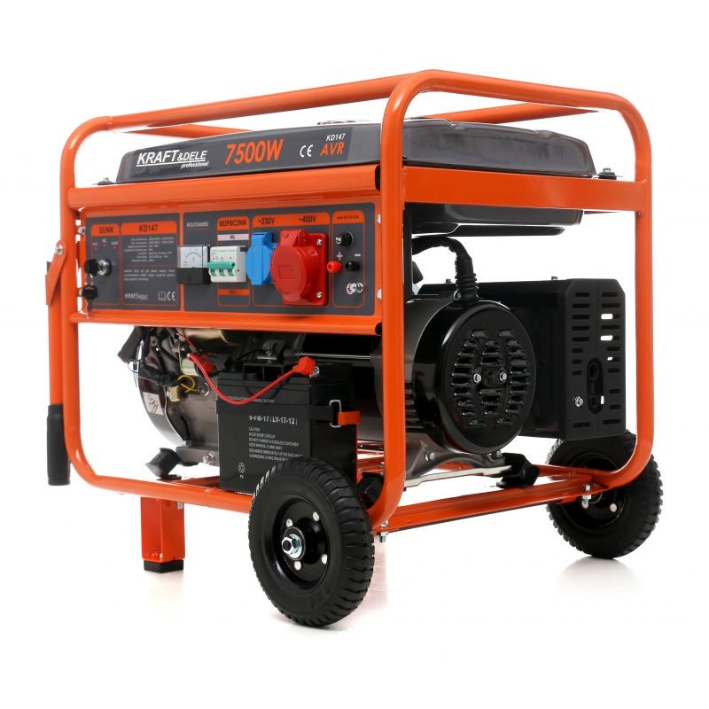 Casa si Gradina - Electrice - Generatoare electrice - Generator curent, Kraft&Dele, KD147, 7500W, 230/400V, benzina - Infinity.ro