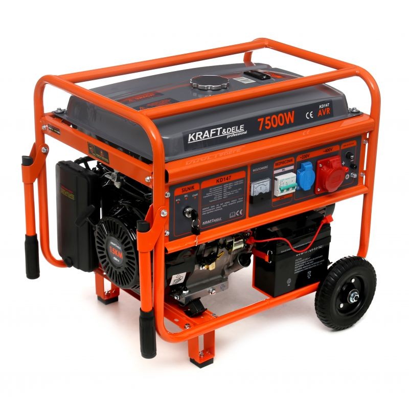Casa si Gradina - Electrice - Generatoare electrice - Generator curent, Kraft&Dele, KD147, 7500W, 230/400V, benzina - Infinity.ro
