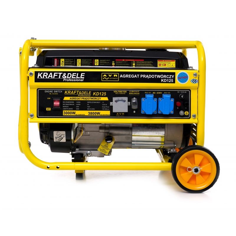 Casa si Gradina - Electrice - Generatoare electrice - Generator curent, 3800W 12/230V, KD125, Kraft&Dele - Infinity.ro