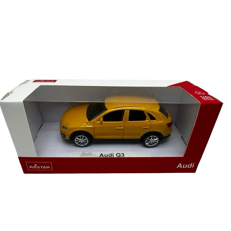 Jucarii, Copii si Bebe - Jucarii si jocuri - Vehicule si jucarii cu telecomanda - Masinute - Macheta Audi Q3 galben scara 1/43 - Infinity.ro