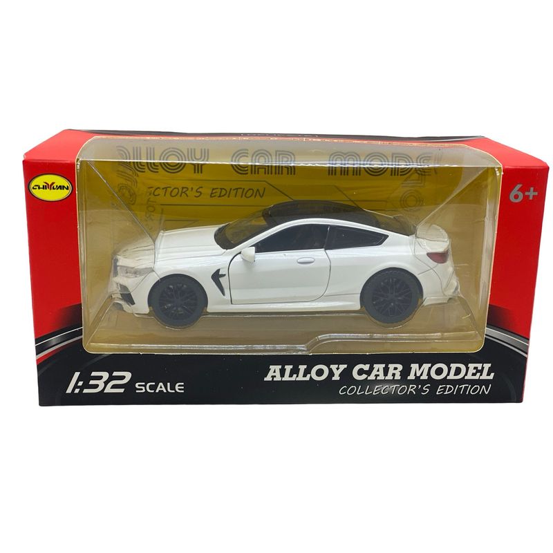 Jucarii, Copii si Bebe - Jucarii si jocuri - Vehicule si jucarii cu telecomanda - Masinute - Macheta replica metal BMW M8 alb deschide usi, capota, portbagaj - Infinity.ro
