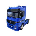 Jucarii, Copii si Bebe - Jucarii si jocuri - Vehicule si jucarii cu telecomanda - Masinute - Macheta cap tractor Mercedes Actros 1857 albastru 4x2 1/32 Welly - Infinity.ro
