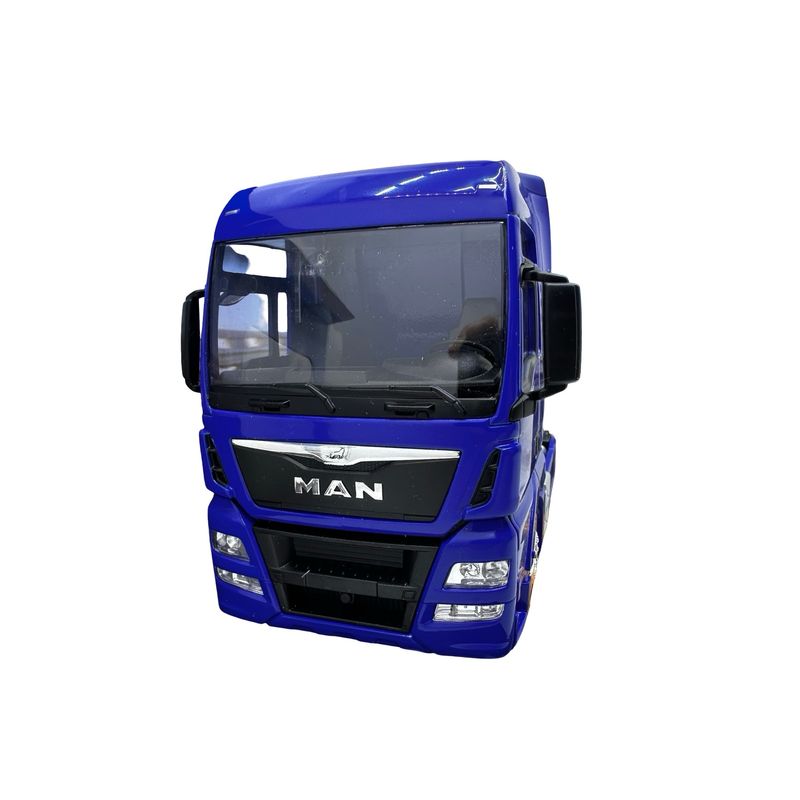 Jucarii, Copii si Bebe - Jucarii si jocuri - Vehicule si jucarii cu telecomanda - Masinute - Macheta cap tractor MAN TGX xxl 4X2 albastru welly 1/32 - Infinity.ro
