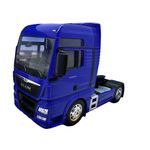 Jucarii, Copii si Bebe - Jucarii si jocuri - Vehicule si jucarii cu telecomanda - Masinute - Macheta cap tractor MAN TGX xxl 4X2 albastru welly 1/32 - Infinity.ro