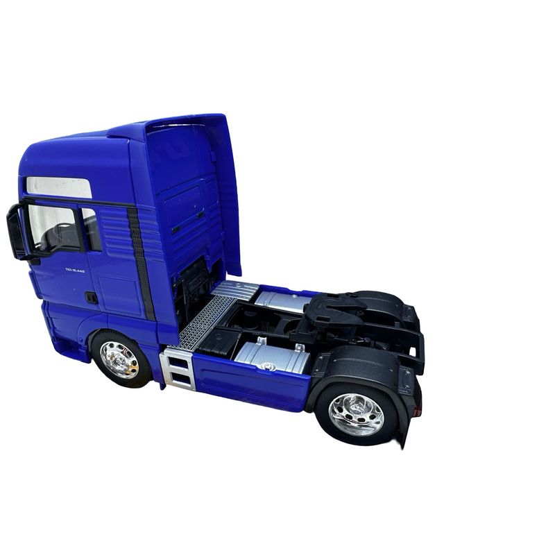 Jucarii, Copii si Bebe - Jucarii si jocuri - Vehicule si jucarii cu telecomanda - Masinute - Macheta cap tractor MAN TGX xxl 4X2 albastru welly 1/32 - Infinity.ro