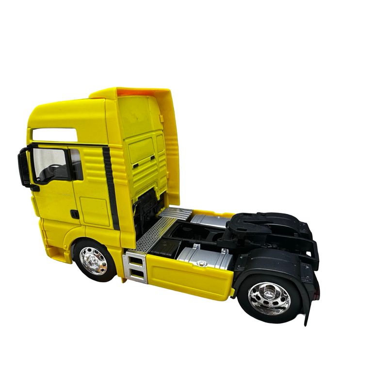 Jucarii, Copii si Bebe - Jucarii si jocuri - Vehicule si jucarii cu telecomanda - Masinute - Macheta cap tractor Man tgx xxl 4x2 galben scara 1/32 Welly - Infinity.ro