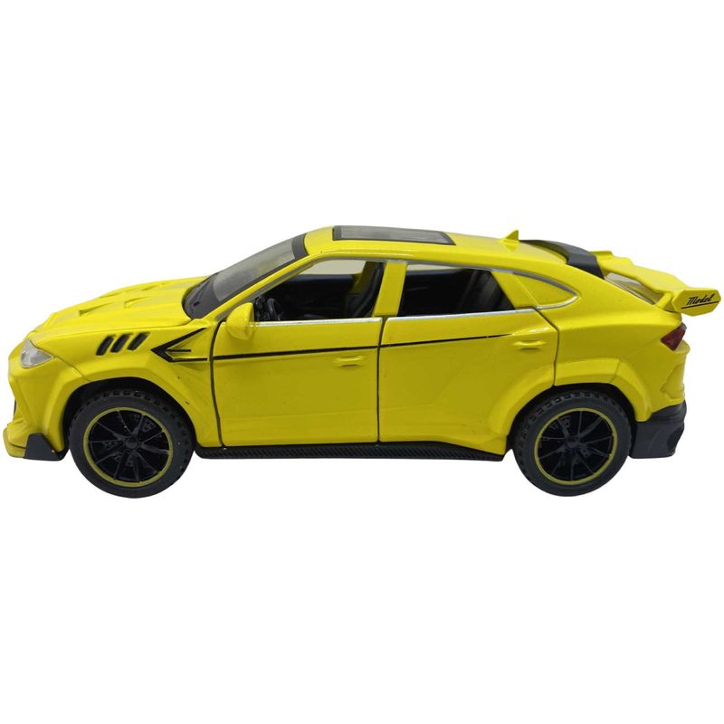 Jucarii, Copii si Bebe - Jucarii si jocuri - Vehicule si jucarii cu telecomanda - Masinute - Macheta replica Lamborghini Urus galben deschide 4 usi, prtbagaj si capota, lumini si sunete  bf2023 - Infinity.ro