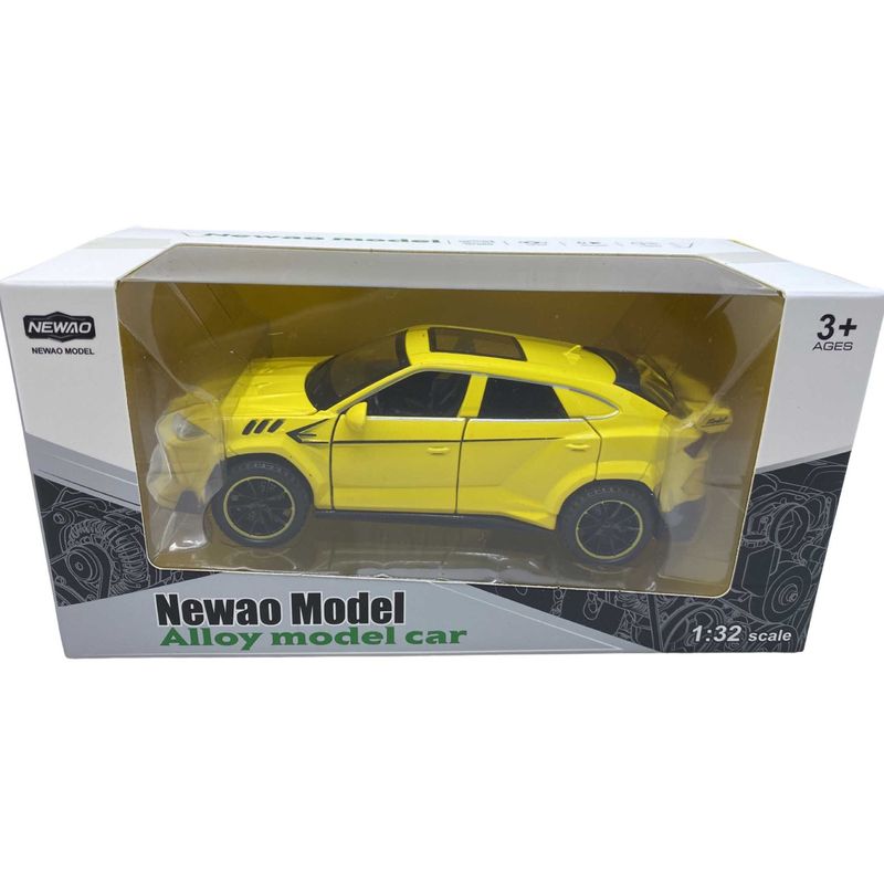 Jucarii, Copii si Bebe - Jucarii si jocuri - Vehicule si jucarii cu telecomanda - Masinute - Macheta replica Lamborghini Urus galben deschide 4 usi, prtbagaj si capota, lumini si sunete  bf2023 - Infinity.ro