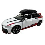 Jucarii, Copii si Bebe - Jucarii si jocuri - Vehicule si jucarii cu telecomanda - Masinute - Macheta Audi RS6 1:32 alba replica metal lumini si sunete usi deschise portbagaj functional - Infinity.ro