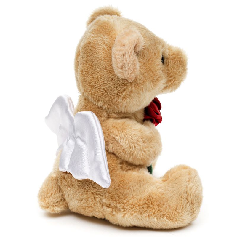 Jucarii, Copii si Bebe - Jucarii si jocuri - Jucarii de plus - Ursulet de plus inger pazitor 18cm pretabil aranjament botez - Infinity.ro