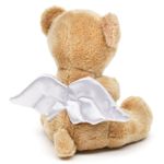 Jucarii, Copii si Bebe - Jucarii si jocuri - Jucarii de plus - Ursulet de plus inger pazitor 18cm pretabil aranjament botez - Infinity.ro