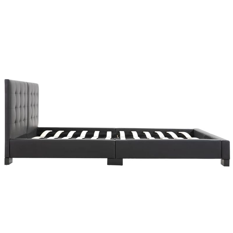 Casa si Gradina - Mobilier - Paturi si accesorii - Paturi - Cadru de pat fara saltea, piele ecologica neagra, 200x160 cm - Infinity.ro
