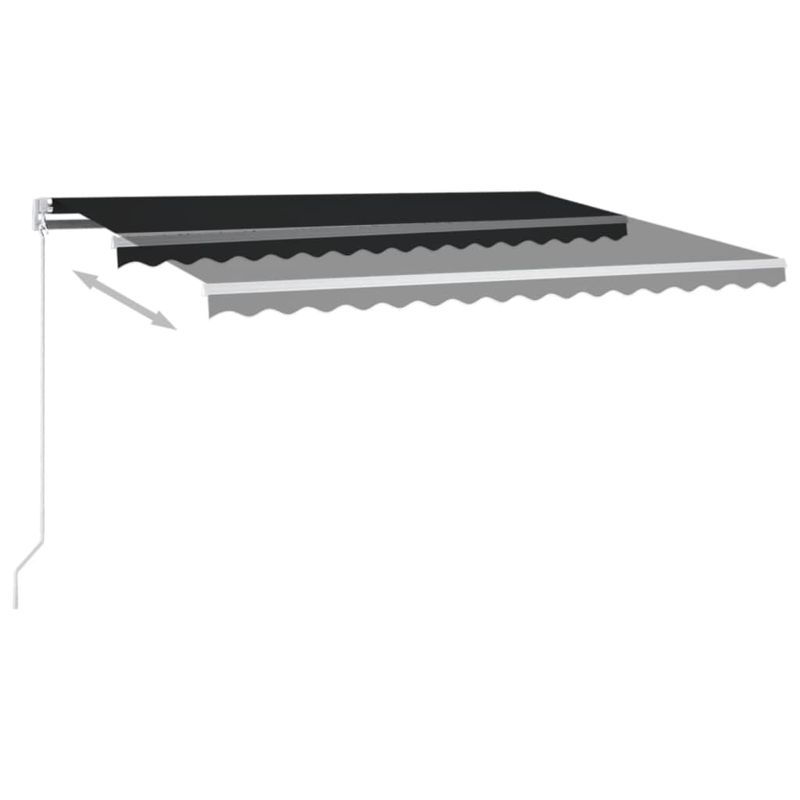 Casa si Gradina - Gradina si terasa - Umbrele si pavilioane - Umbrele - Copertina retractabila manual, antracit, 400x300 cm - Infinity.ro