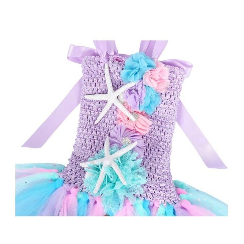 Jucarii, Copii si Bebe - Jucarii si jocuri - Jucarii de rol - Masti si costume copii - Rochie Printesa Sirena Ariel THK, curcubeu - 2 ani - Infinity.ro