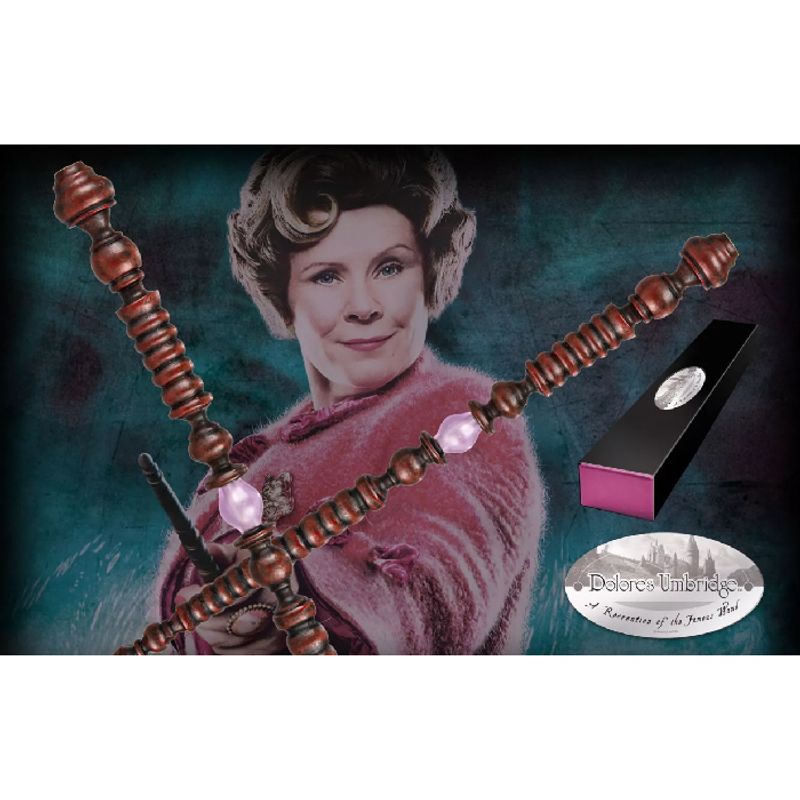 Jucarii, Copii si Bebe - Jucarii si jocuri - Jucarii de rol - Masti si costume copii - Bagheta Dolores Umbridge din Otel, Maro, Clasica, THK® - Infinity.ro