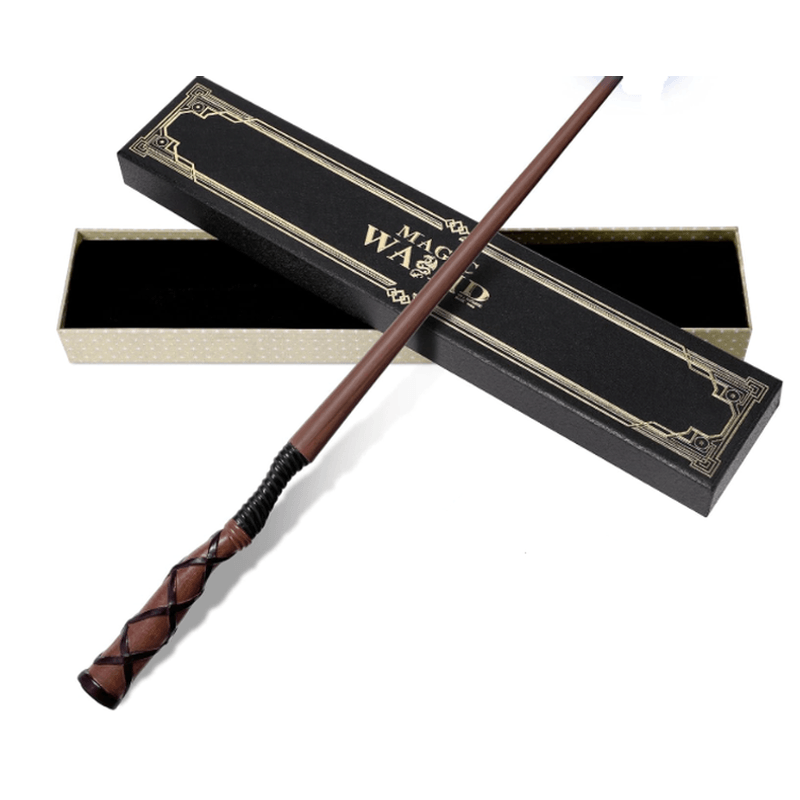 Jucarii, Copii si Bebe - Jucarii si jocuri - Jucarii de rol - Masti si costume copii - Bagheta George Weasley din Otel, Clasica, Maro/Gri, THK® - Infinity.ro