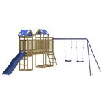 Jucarii, Copii si Bebe - Jucarii si jocuri - Jucarii de exterior - Spatii de joaca si accesorii - Set de joaca pentru exterior, lemn de pin impregnat - Infinity.ro