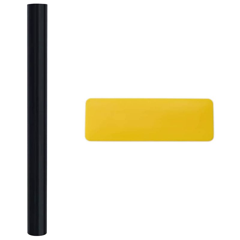 Casa si Gradina - Constructii - Ferestre si accesorii - Accesorii ferestre - Folie pentru Fereastra Statica Negru 90 x 500 cm PVC - Infinity.ro