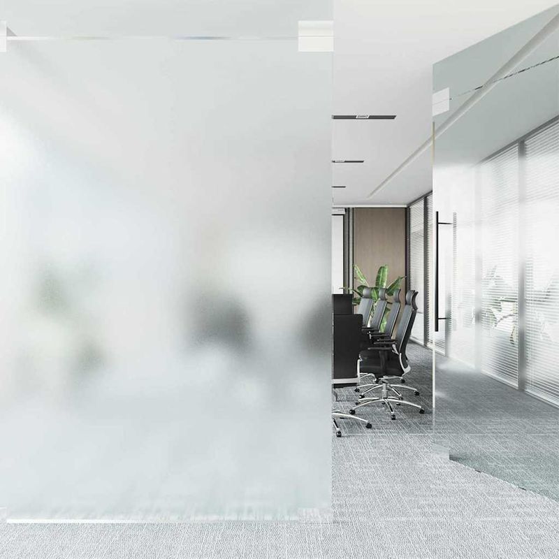 Casa si Gradina - Constructii - Ferestre si accesorii - Accesorii ferestre - Folie pentru Fereastra Statica Gri Fros 90 x 1000 cm PVC - Infinity.ro