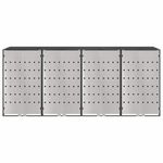 Casa si Gradina - Mobilier - Organizare si depozitare - Cosuri de gunoi - Depozitare pentru 3 pubele Wheelie Antracit - Infinity.ro