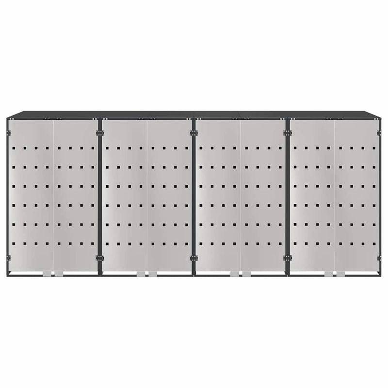 Casa si Gradina - Mobilier - Organizare si depozitare - Cosuri de gunoi - Depozitare pentru 3 pubele Wheelie Antracit - Infinity.ro