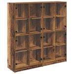 Casa si Gradina - Mobilier - Comode si corpuri - Comode - Bufet 2 pcs Lemn Vechi 136 x 37 x 142 cm Lemn compozit - Infinity.ro