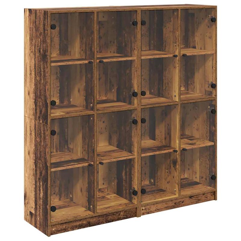 Casa si Gradina - Mobilier - Comode si corpuri - Comode - Bufet 2 pcs Lemn Vechi 136 x 37 x 142 cm Lemn compozit - Infinity.ro