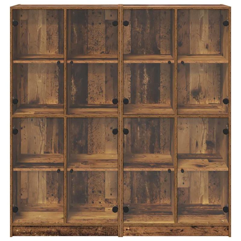 Casa si Gradina - Mobilier - Comode si corpuri - Comode - Bufet 2 pcs Lemn Vechi 136 x 37 x 142 cm Lemn compozit - Infinity.ro