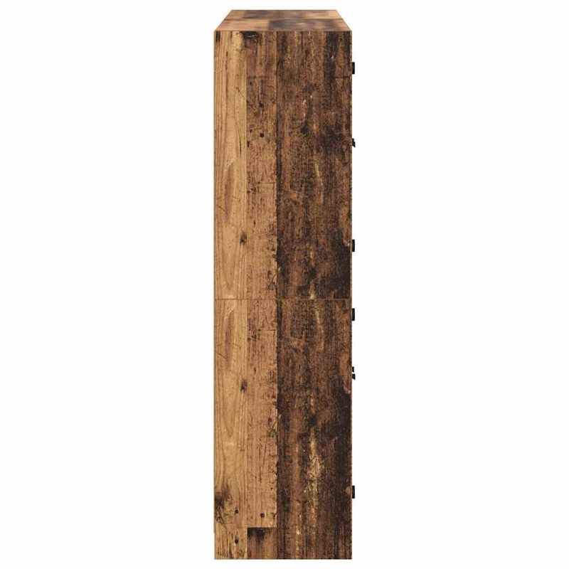 Casa si Gradina - Mobilier - Comode si corpuri - Comode - Bufet 2 pcs Lemn Vechi 136 x 37 x 142 cm Lemn compozit - Infinity.ro