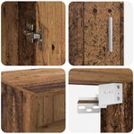 Casa si Gradina - Mobilier - Comode si corpuri - Comode - Dulap de depozitare Lemn Vechi 80 x 42,5 x 225 cm Lemn compozit - Infinity.ro