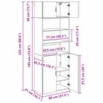 Casa si Gradina - Mobilier - Comode si corpuri - Comode - Dulap de depozitare Lemn Vechi 80 x 42,5 x 225 cm Lemn compozit - Infinity.ro