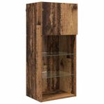 Casa si Gradina - Mobilier - Comode si corpuri - Comode - Unitati TV de perete cu LED 5 pcs Lemn Vechi 40,5 x 30 x 90 cm - Infinity.ro