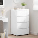 Casa si Gradina - Mobilier - Dulapuri si sifoniere - Dulapuri - Dulapuri de depozitare 2 pcs Alb lucios 60 x 48 x 105 cm - Infinity.ro