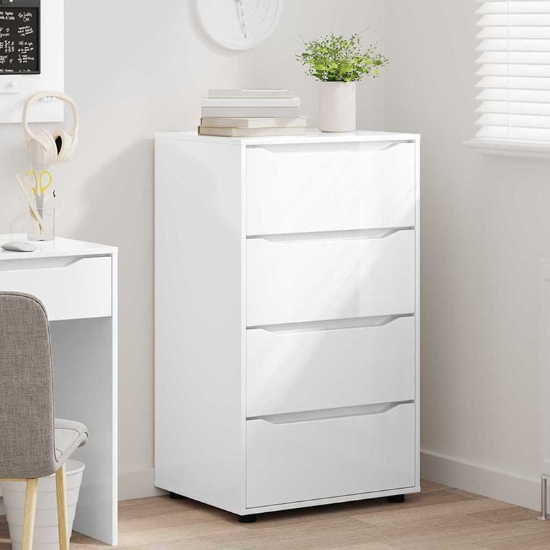Casa si Gradina - Mobilier - Dulapuri si sifoniere - Dulapuri - Dulapuri de depozitare 2 pcs Alb lucios 60 x 48 x 105 cm - Infinity.ro