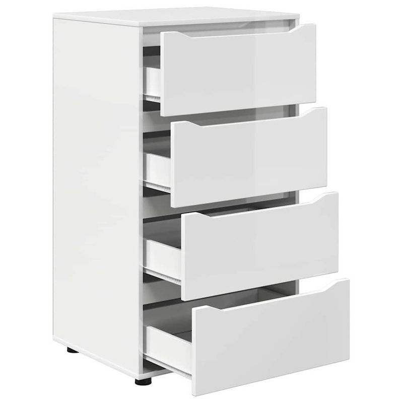 Casa si Gradina - Mobilier - Dulapuri si sifoniere - Dulapuri - Dulapuri de depozitare 2 pcs Alb lucios 60 x 48 x 105 cm - Infinity.ro