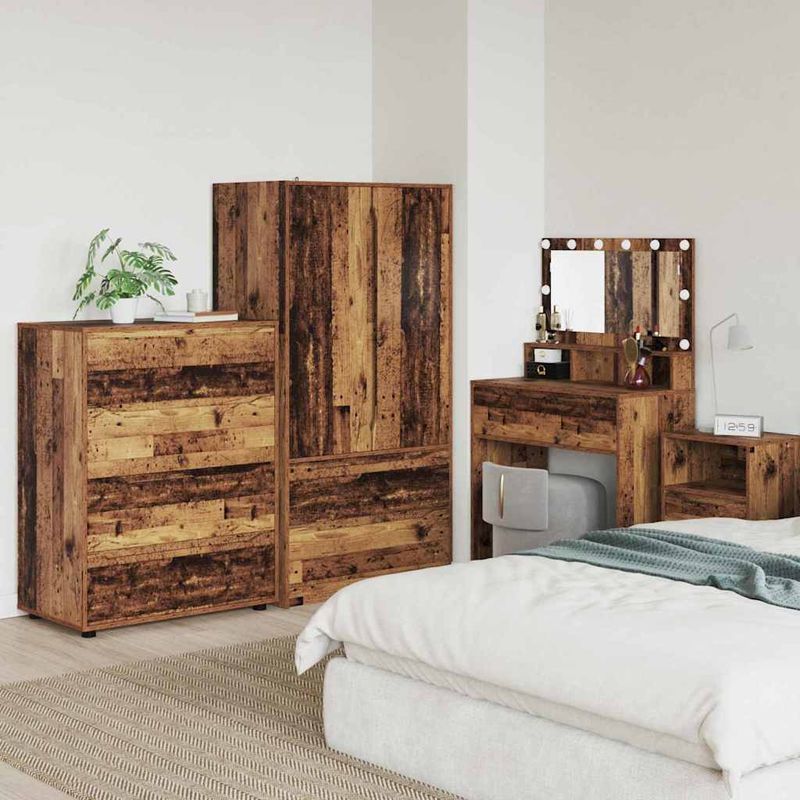 Casa si Gradina - Mobilier - Dulapuri si sifoniere - Dulapuri - Dulapuri de depozitare 2 pcs Lemn Vechi 80 x 48 x 105 cm - Infinity.ro