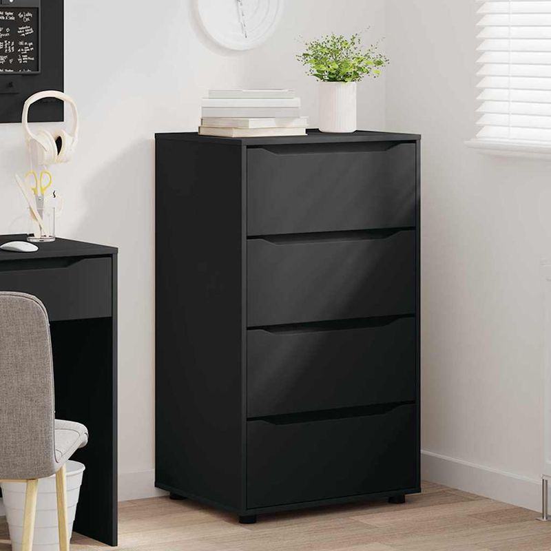 Casa si Gradina - Mobilier - Dulapuri si sifoniere - Dulapuri - Dulapuri de depozitare 2 pcs Negru 60 x 48 x 105 cm - Infinity.ro