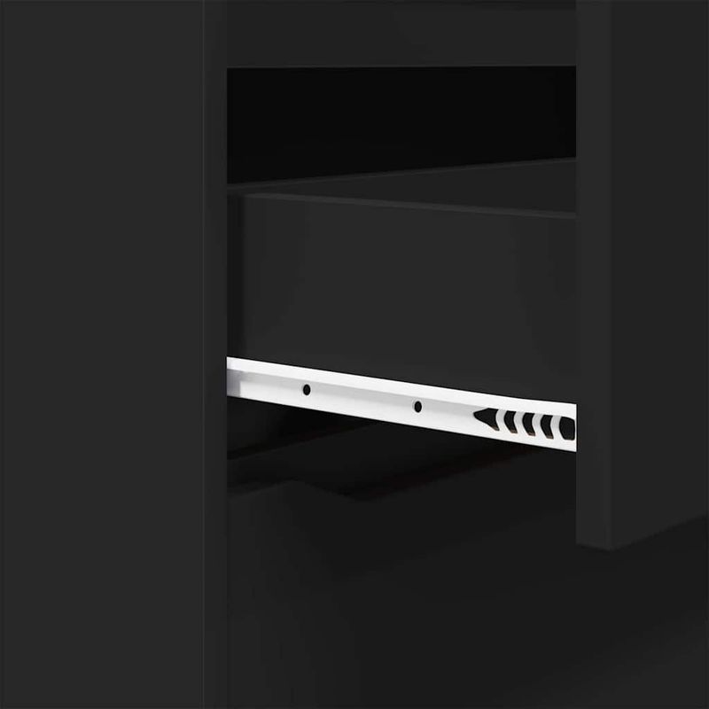 Casa si Gradina - Mobilier - Dulapuri si sifoniere - Dulapuri - Dulapuri de depozitare 2 pcs Negru 60 x 48 x 105 cm - Infinity.ro