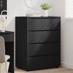 Casa si Gradina - Mobilier - Dulapuri si sifoniere - Dulapuri - Dulapuri de depozitare 2 pcs Negru 80 x 48 x 105 cm - Infinity.ro